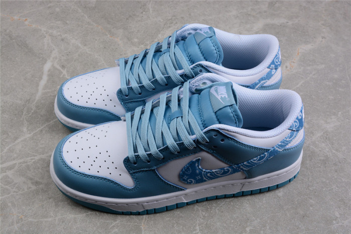 nike dunk low blue paisley dh4401-101