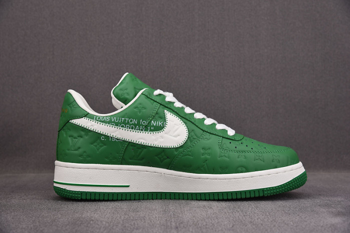nike low air force 1 x green