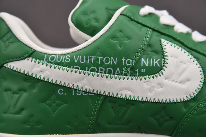 nike low air force 1 x green