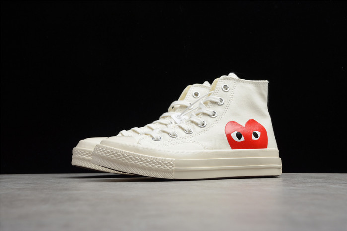 converse comme des garÇons x chuck white