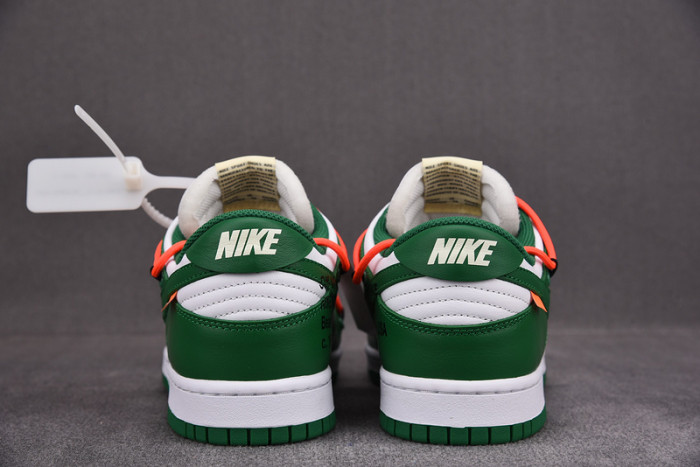 ofw x nike dunk low green white ct0856-100