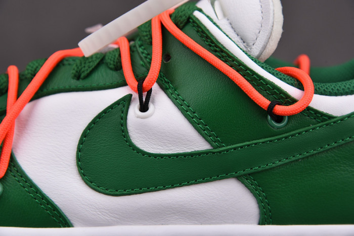 ofw x nike dunk low green white ct0856-100
