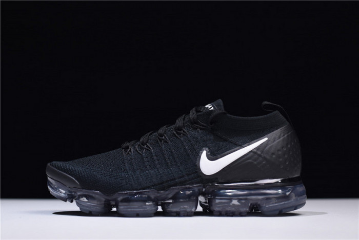 nike air vapormax flyknit 2.0 running sneakers black/grey 942842-001