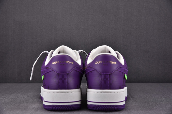 nike low air force 1 x purple white