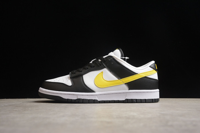nike dunk low black yellow white fq2431-001