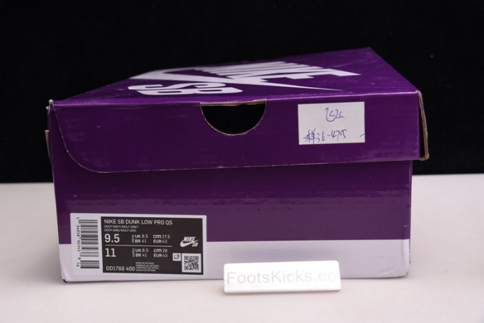 nike sb dunk low grey dark blue dd1768-400