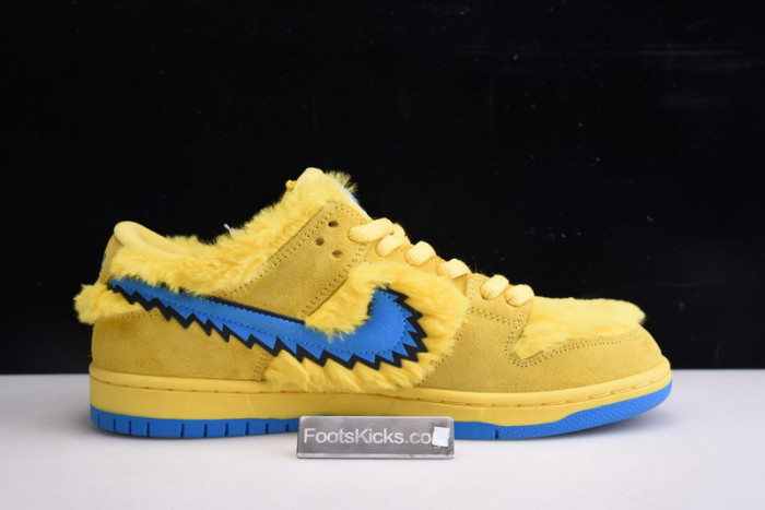 grateful dead x nike sb dunk low“ yellow bear” cj5378-700