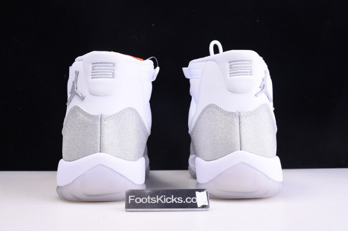 air jordan 11 white metallic silver vast grey ar0715-100