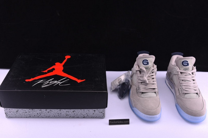 air jordan 4 retro pe grayness / white aj4-1043505