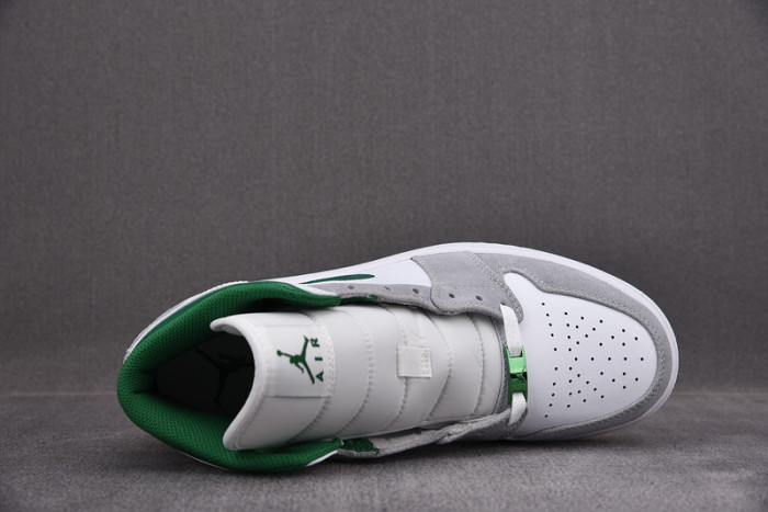 air jordan 1 mid grey green dc7294-103