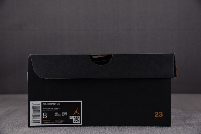 air jordan 1 mid university blue black dq8426-401