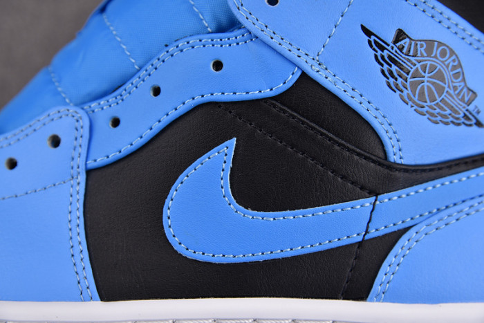 air jordan 1 mid university blue black dq8426-401