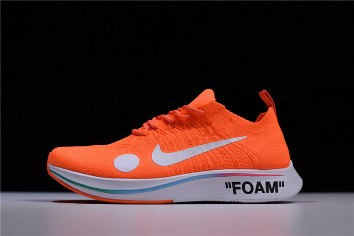 nike x ofw zoom fly mercurial flyknit total orange ao2115-800