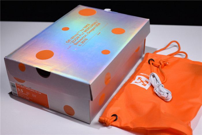nike x ofw zoom fly mercurial flyknit total orange ao2115-800