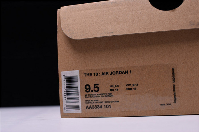 ofw air jordan 1 retro chicago the ten aa3834-101