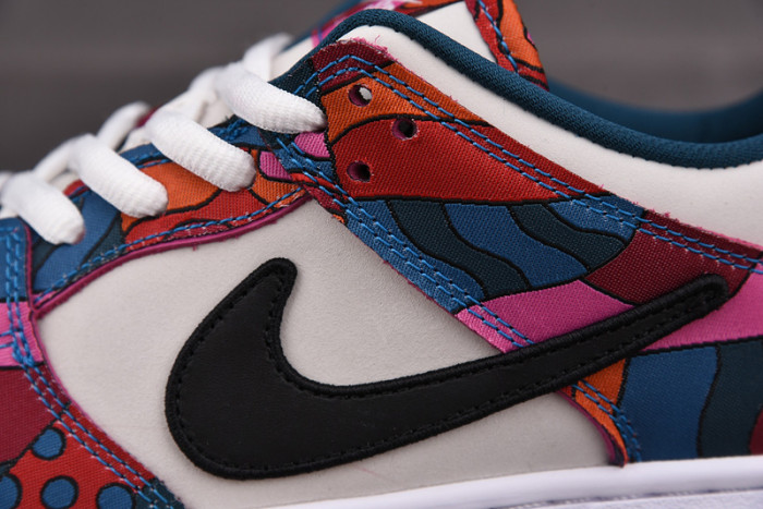 nike sb dunk low pro parra abstract art dh7695-600