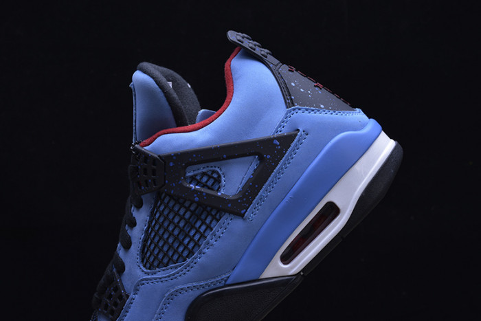 travis scott x air jordan 4 “houston oilers” university blue 308497-406