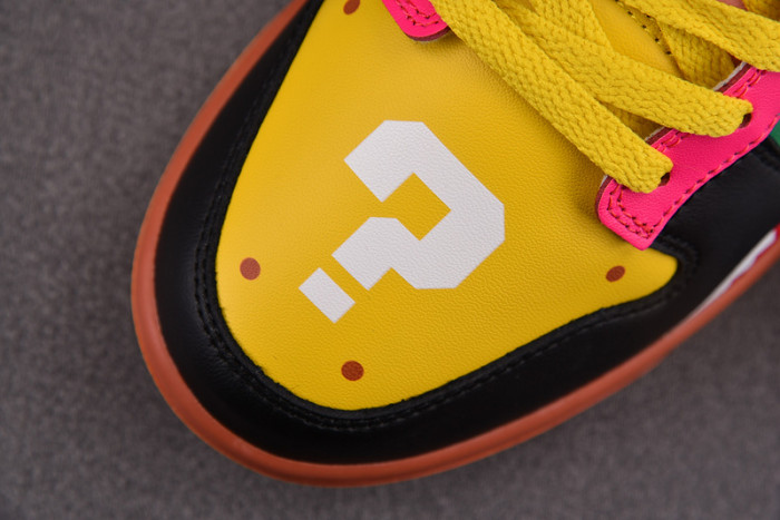 nike dunk low "what the S*per mario" custom dh0952-101
