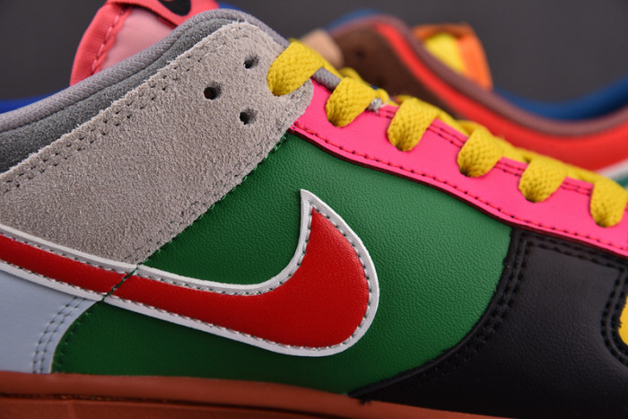 nike dunk low "what the S*per mario" custom dh0952-101