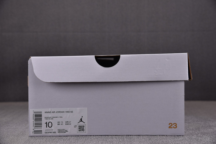 air jordan 1 mid chenille bleached turquoise dz3745-300