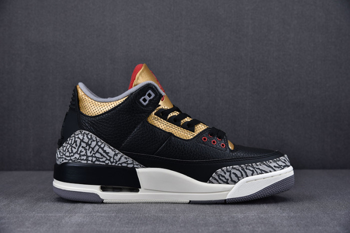 air jordan 3 black gold wmns ck9246-067